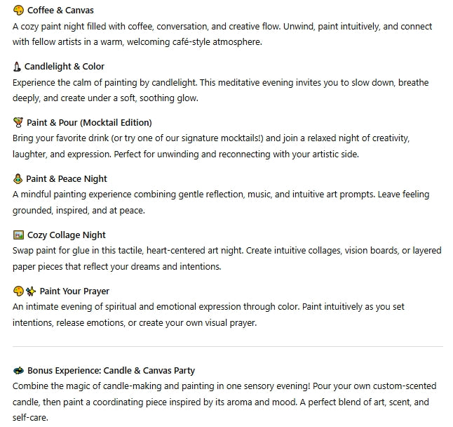 🎨Deposit: Event Experience 🎨