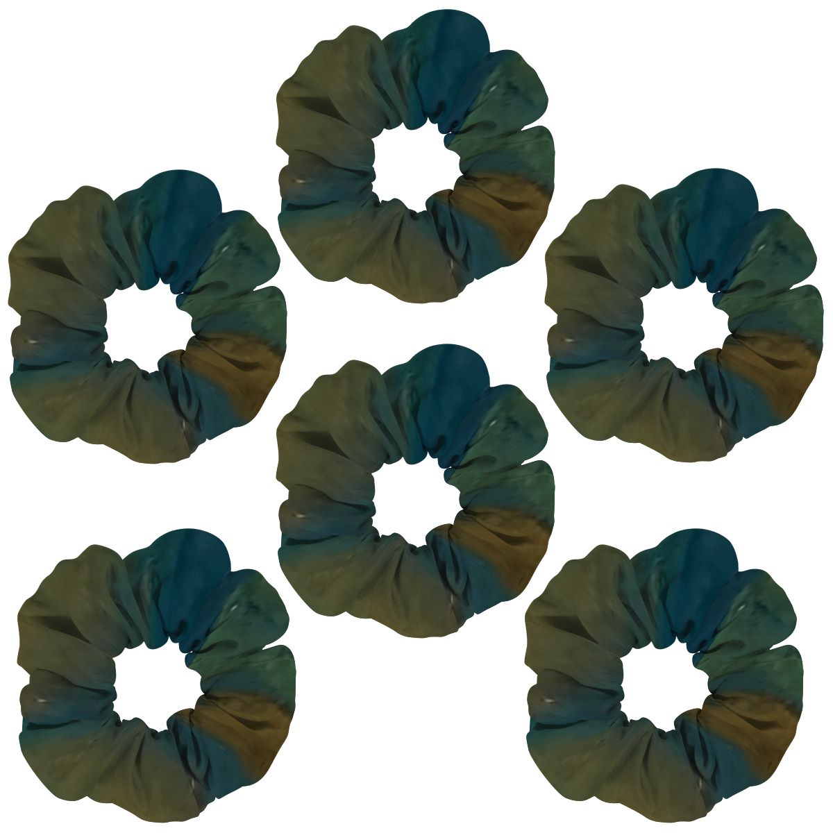 6 Pack Hair Scrunchies