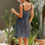 Women's Elegant Suspender Dress Intermission Blues Series