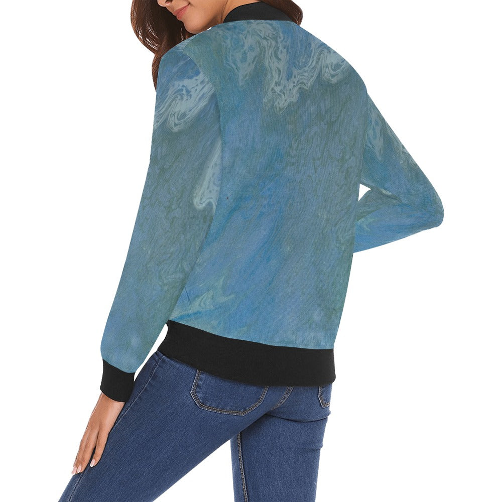 Ladie's Bomber Jacket Intermission Blues Series