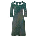 Sweetheart Knot Flare Dress