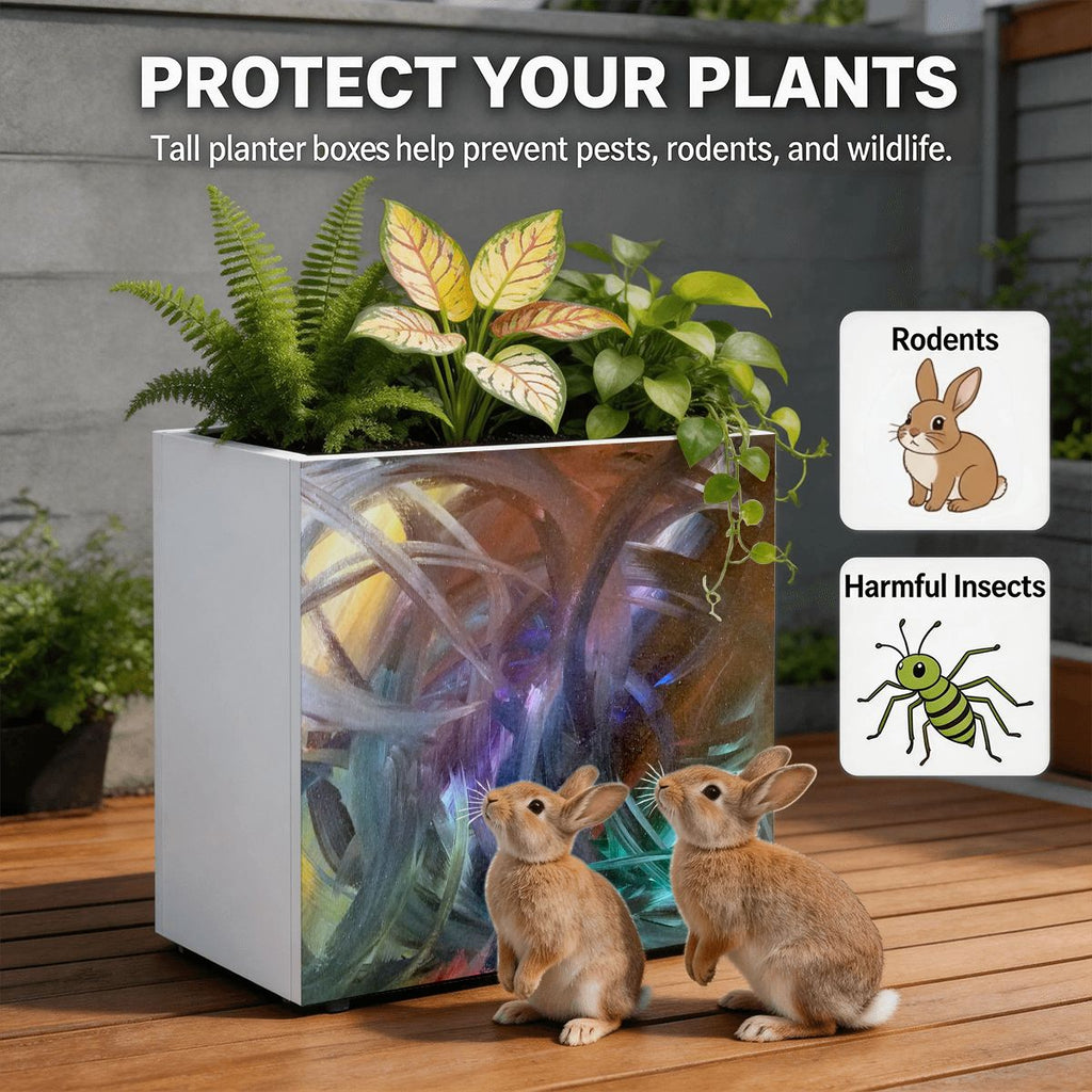 Outdoor Metal Art Planter – Artist Edition Abstracted