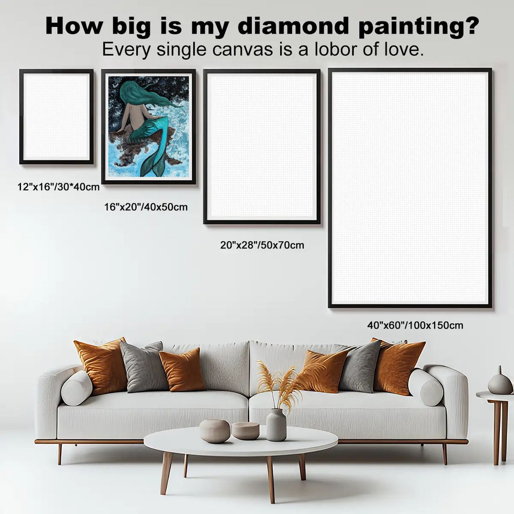 DIY Diamond Painting Musing Mermaid