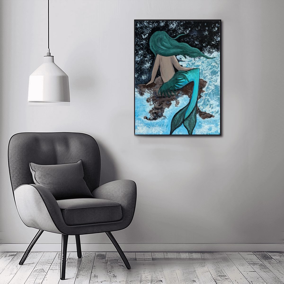 DIY Diamond Painting Musing Mermaid
