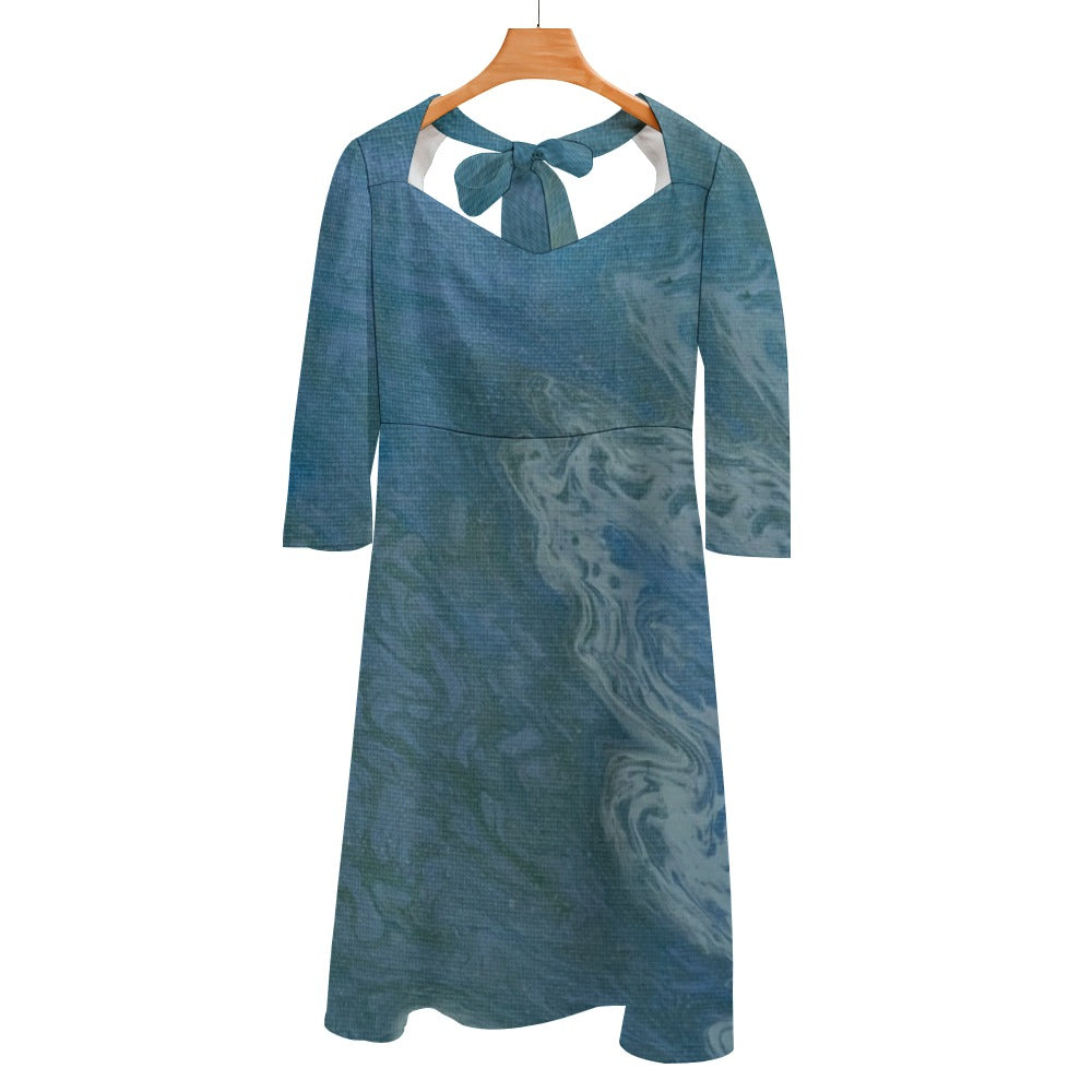 Sweetheart Knot Flare Dress Intermission Blues Series