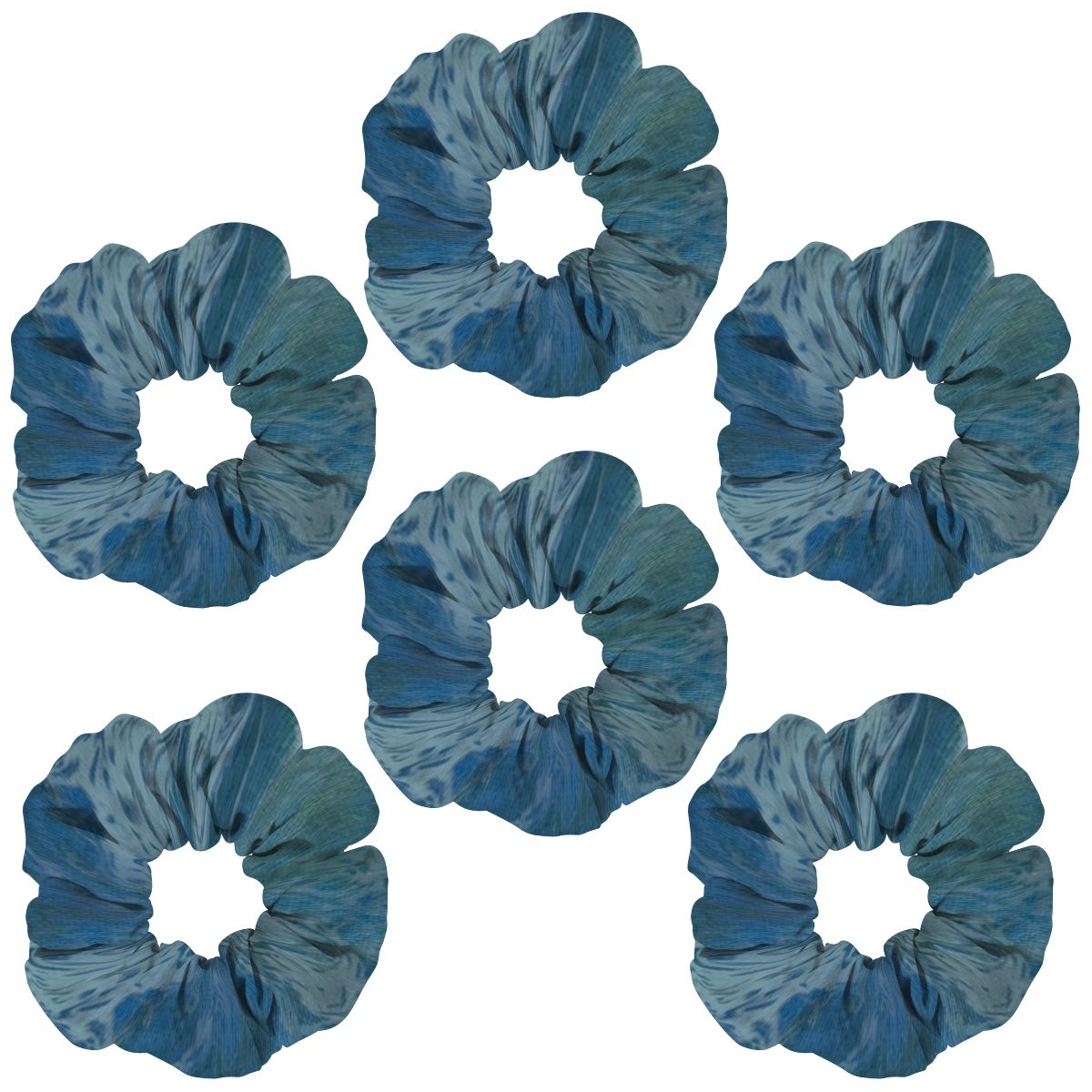 6 Pack Hair Scrunchies