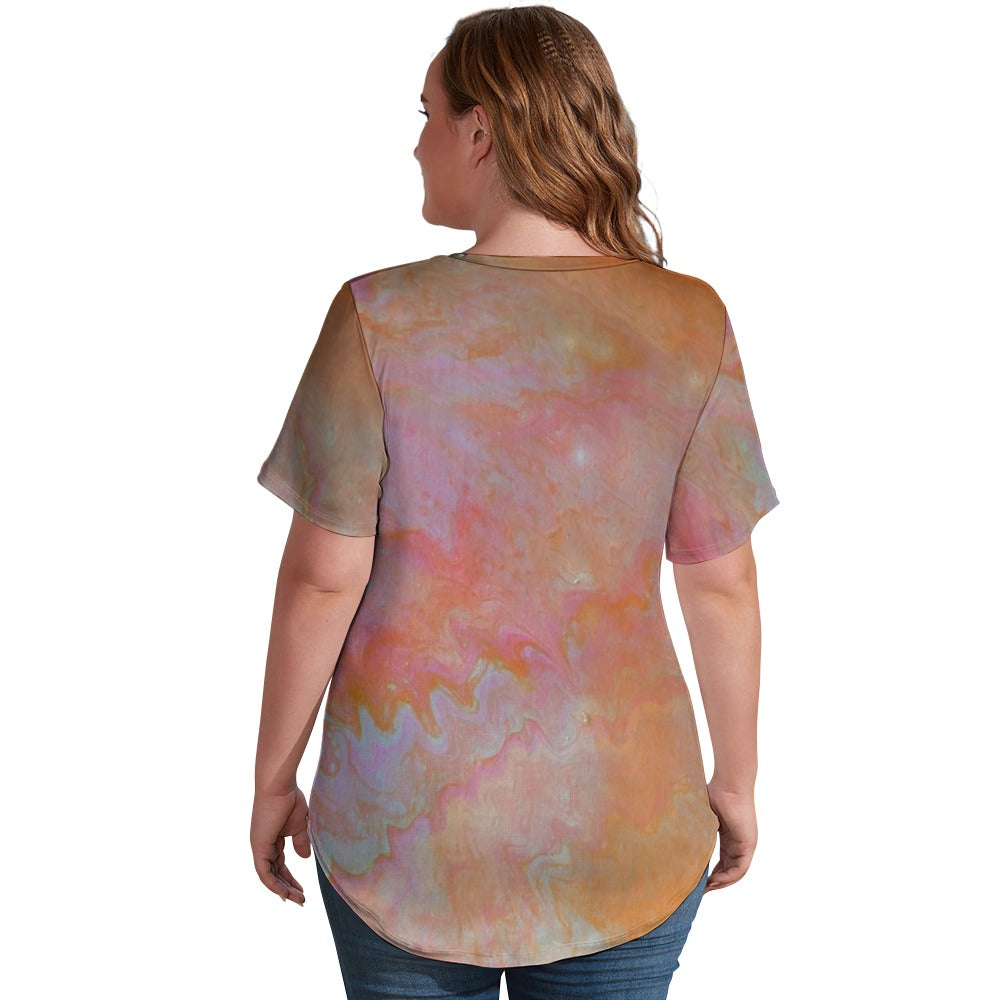 Women’s Printed V-Neck Tee Standing Ovation Series