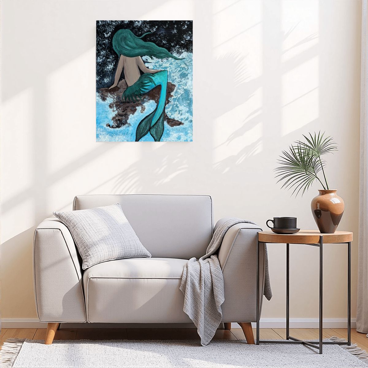 Paint by Numbers Kit Musing Mermaid