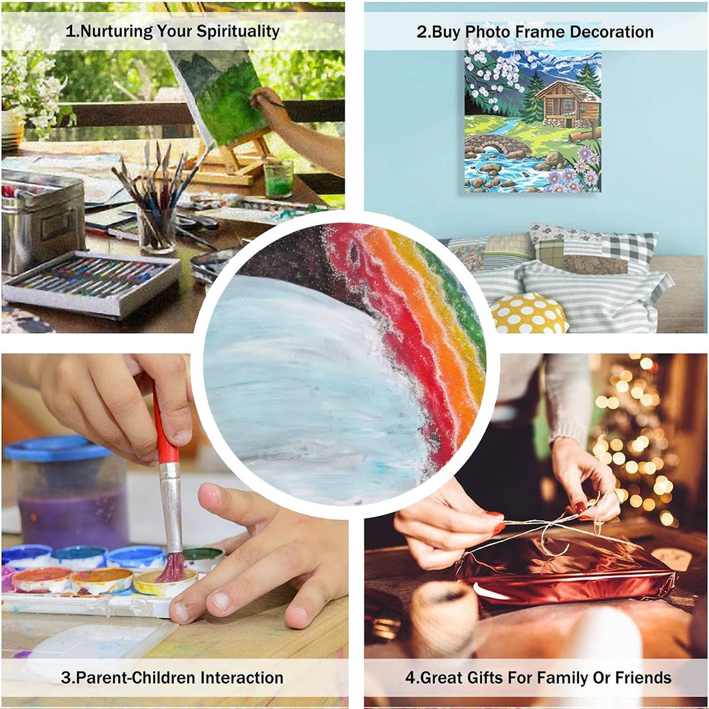 Paint by Numbers Kit Silent Rainbow