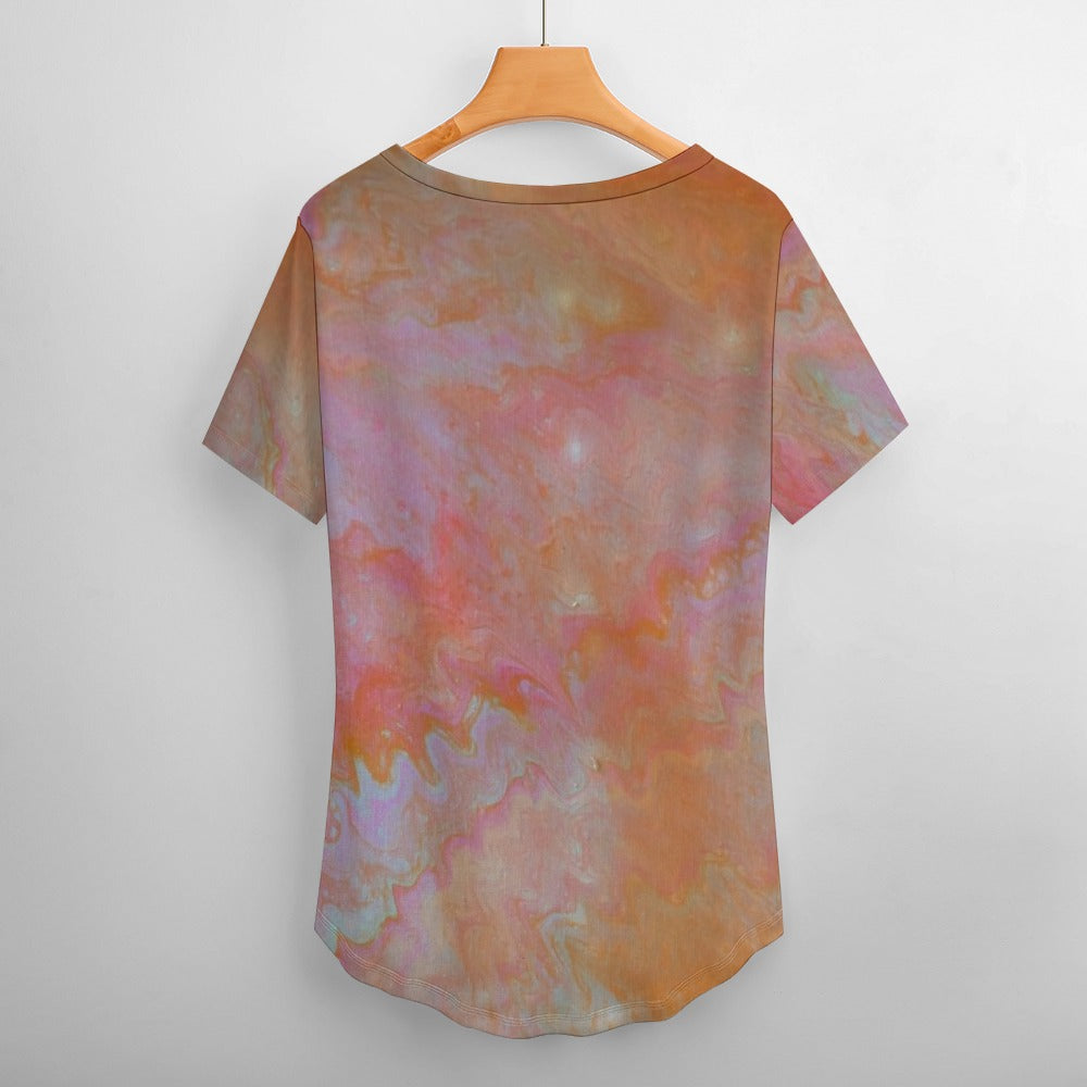 Women’s Printed V-Neck Tee Standing Ovation Series