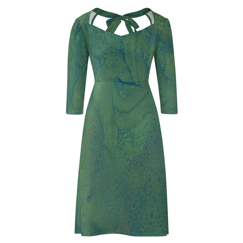 Sweetheart Knot Flare Dress Standing Ovation Series