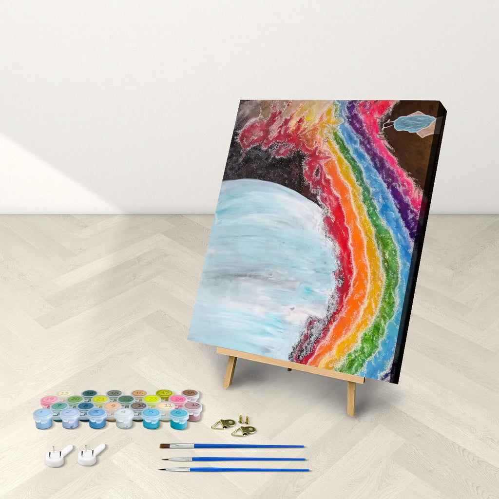 Paint by Numbers Kit Silent Rainbow