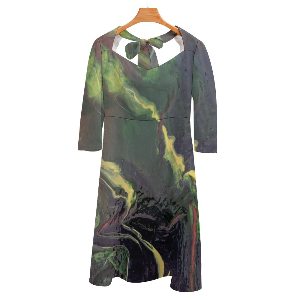 Sweetheart Knot Flare Dress Intermission Blues Series