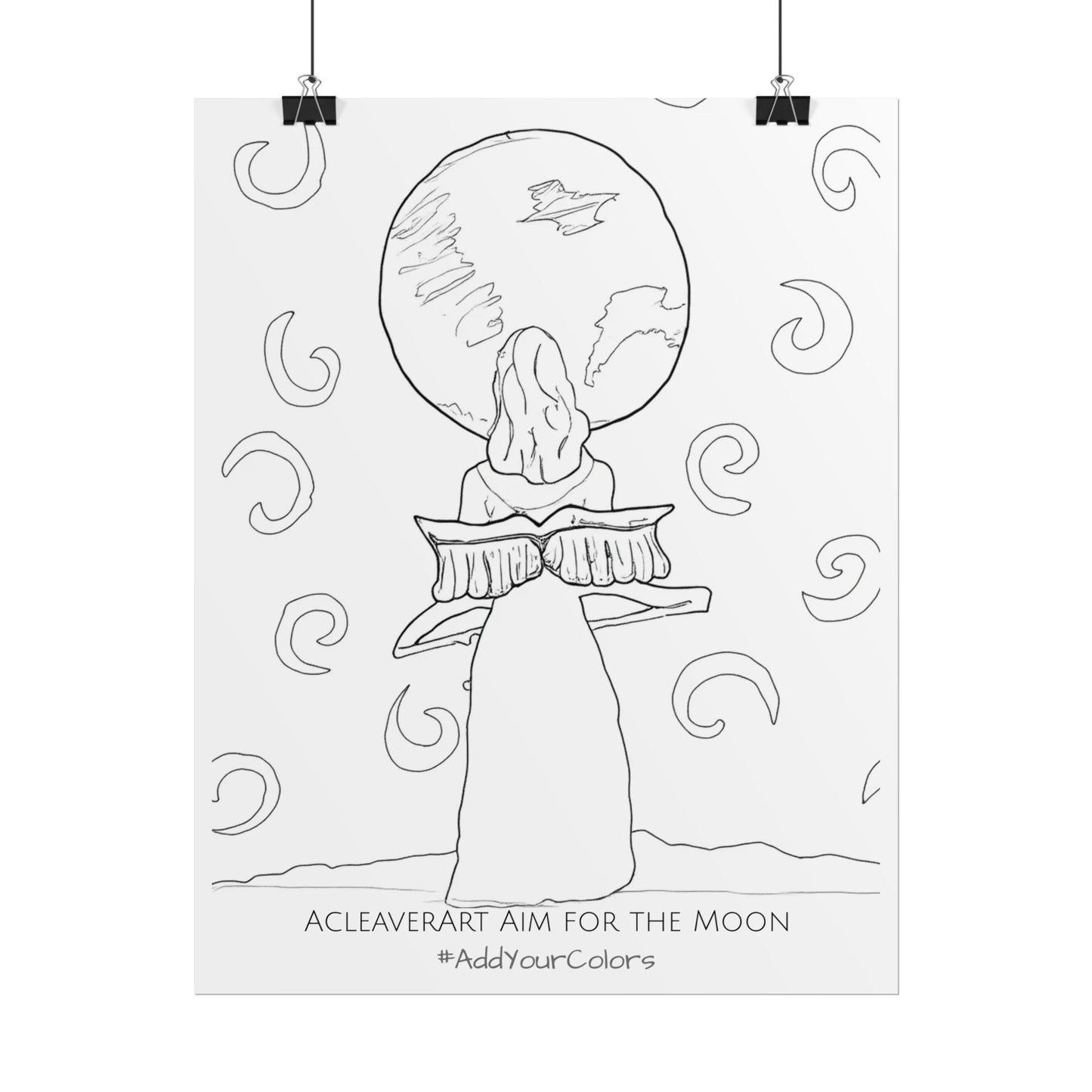 Aim for the Moon #AddYourColors Posters