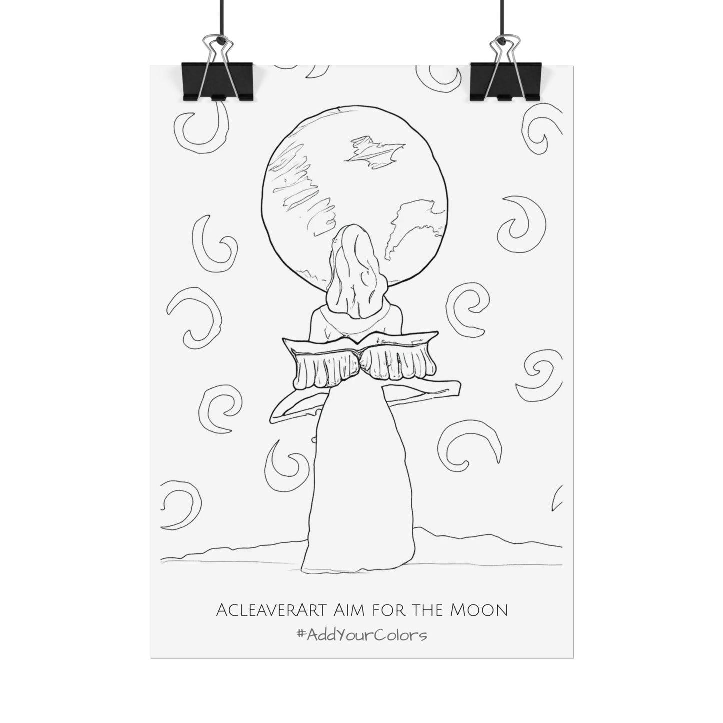 Aim for the Moon #AddYourColors Posters