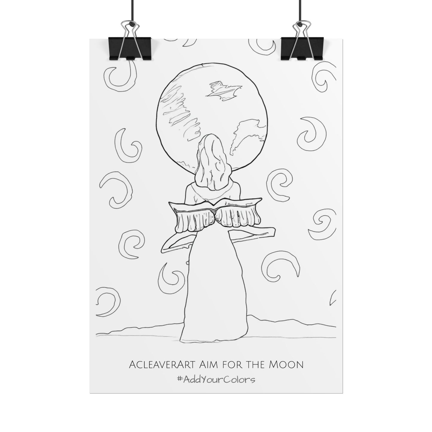 Aim for the Moon #AddYourColors Posters