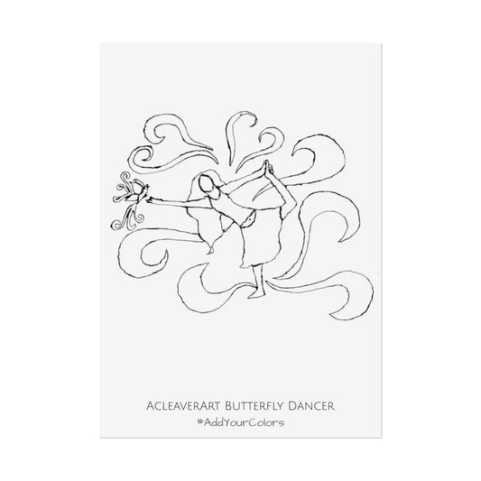 Butterfly Dancer #AddYourColors Posters