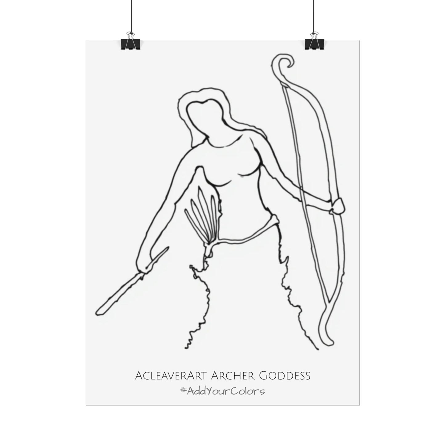 Archer Goddess #AddYourColors Posters