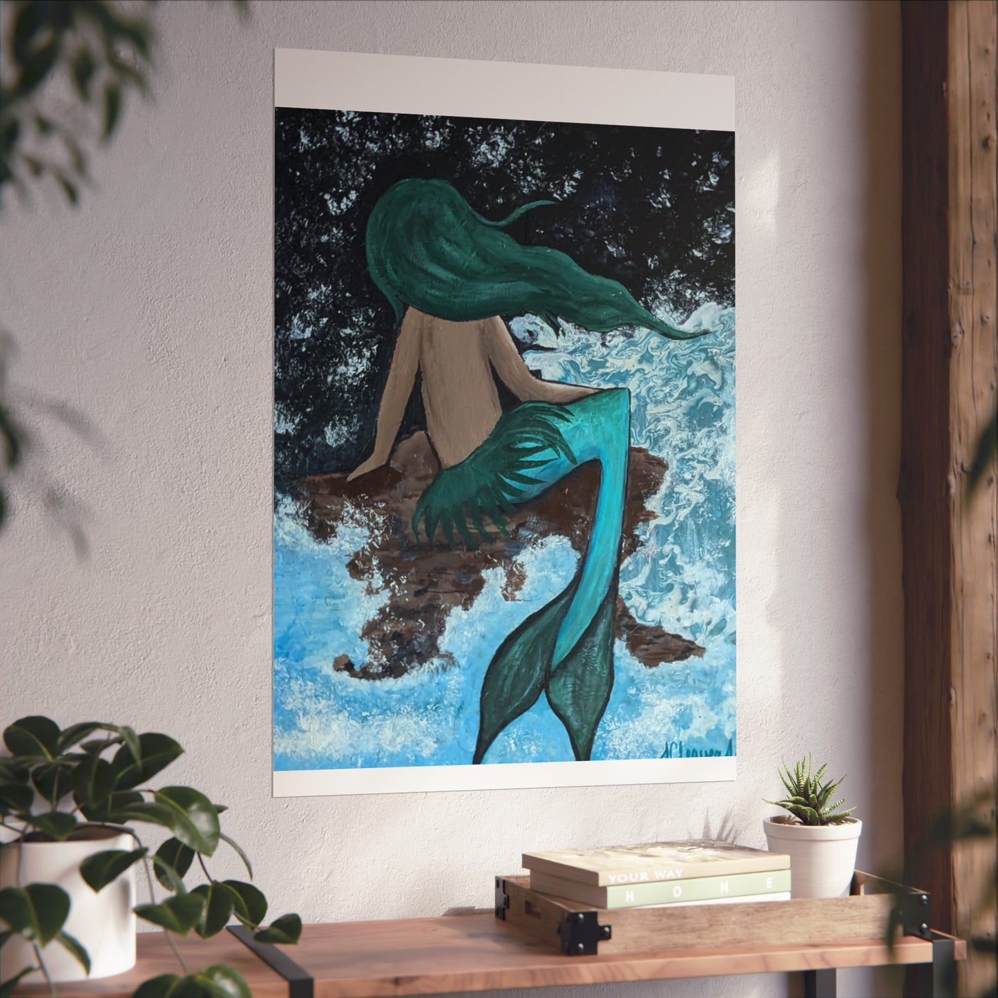 Musing Mermaid Fine Art Posters