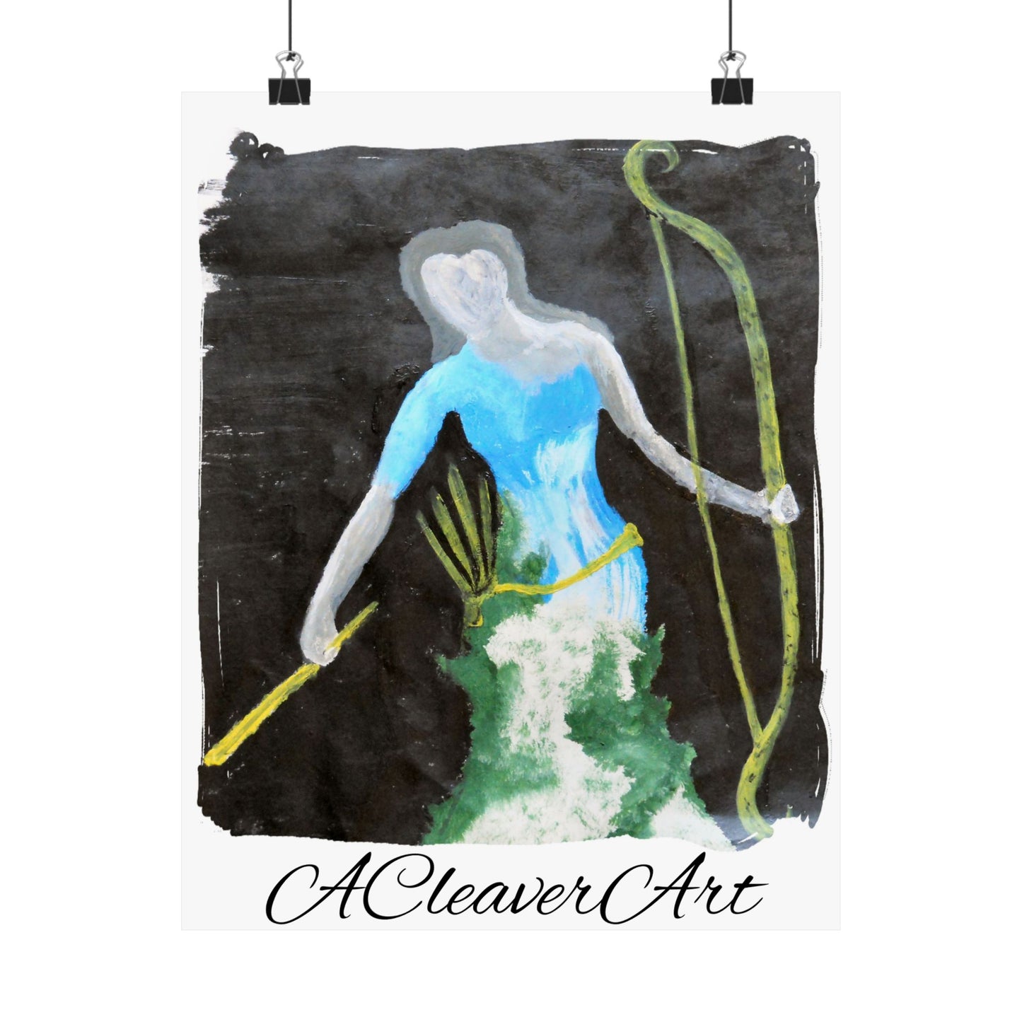 Archer Goddess Paper Poster