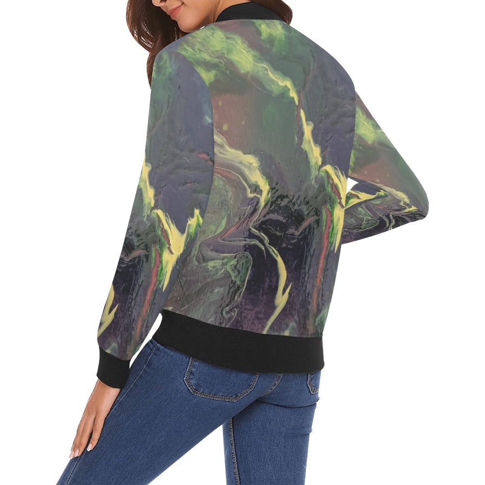 Ladie's Bomber Jacket Intermission Blues Series