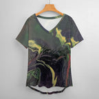 Women’s Printed V-Neck Tee Intermission Blues