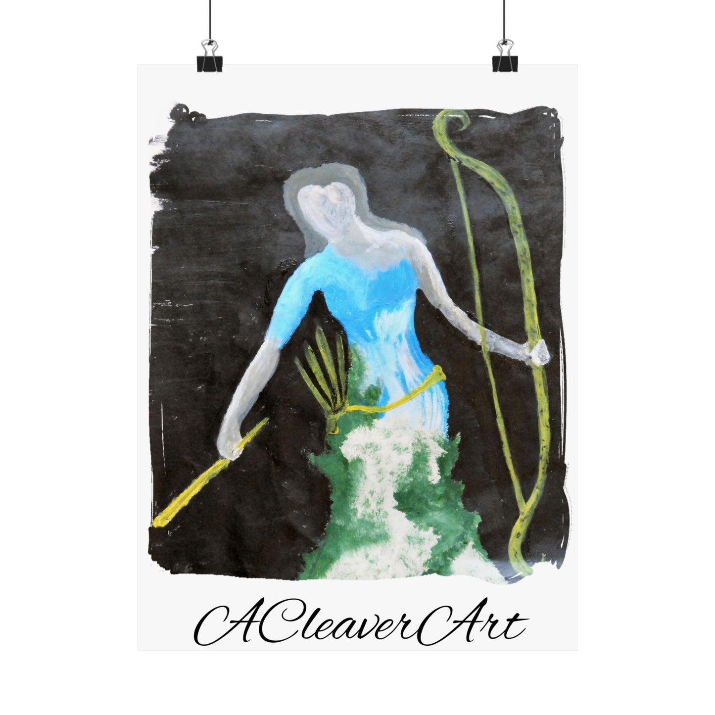 Archer Goddess Paper Poster