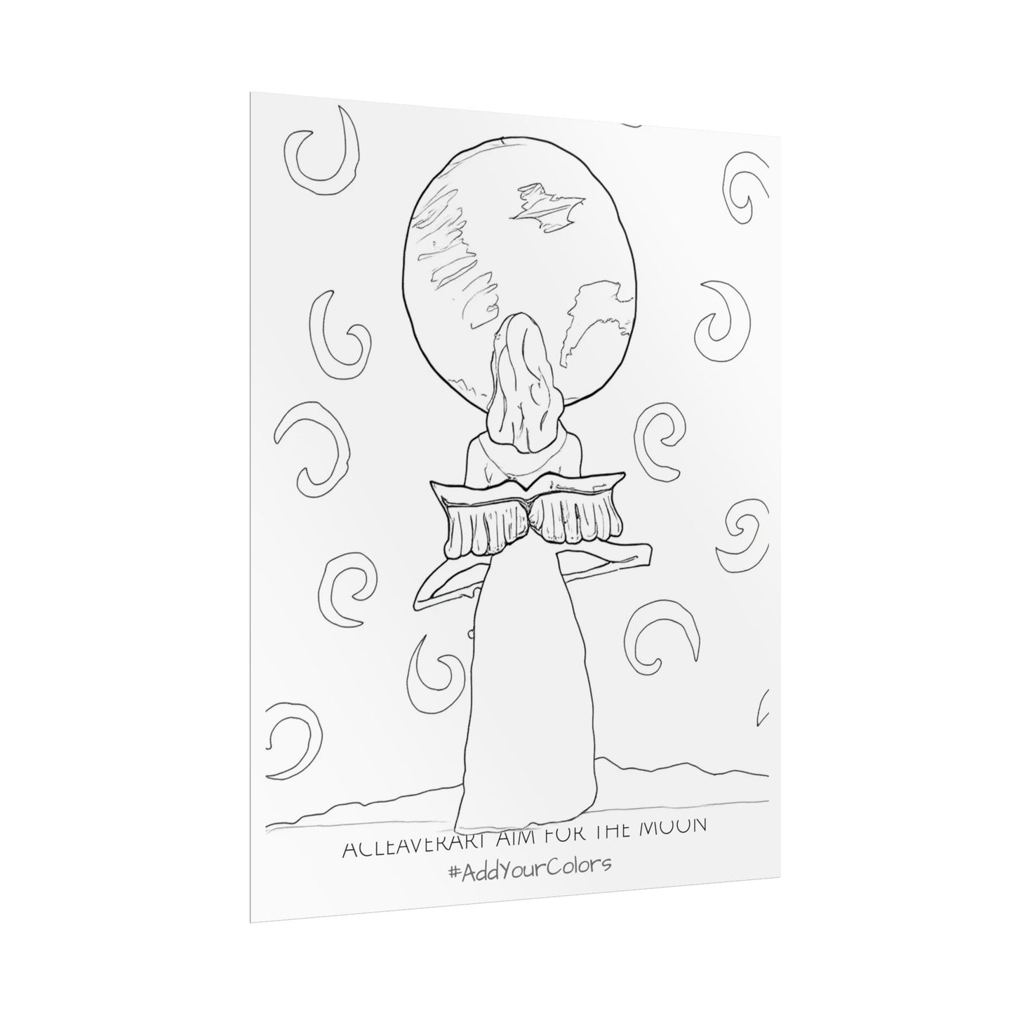 Aim for the Moon #AddYourColors Posters