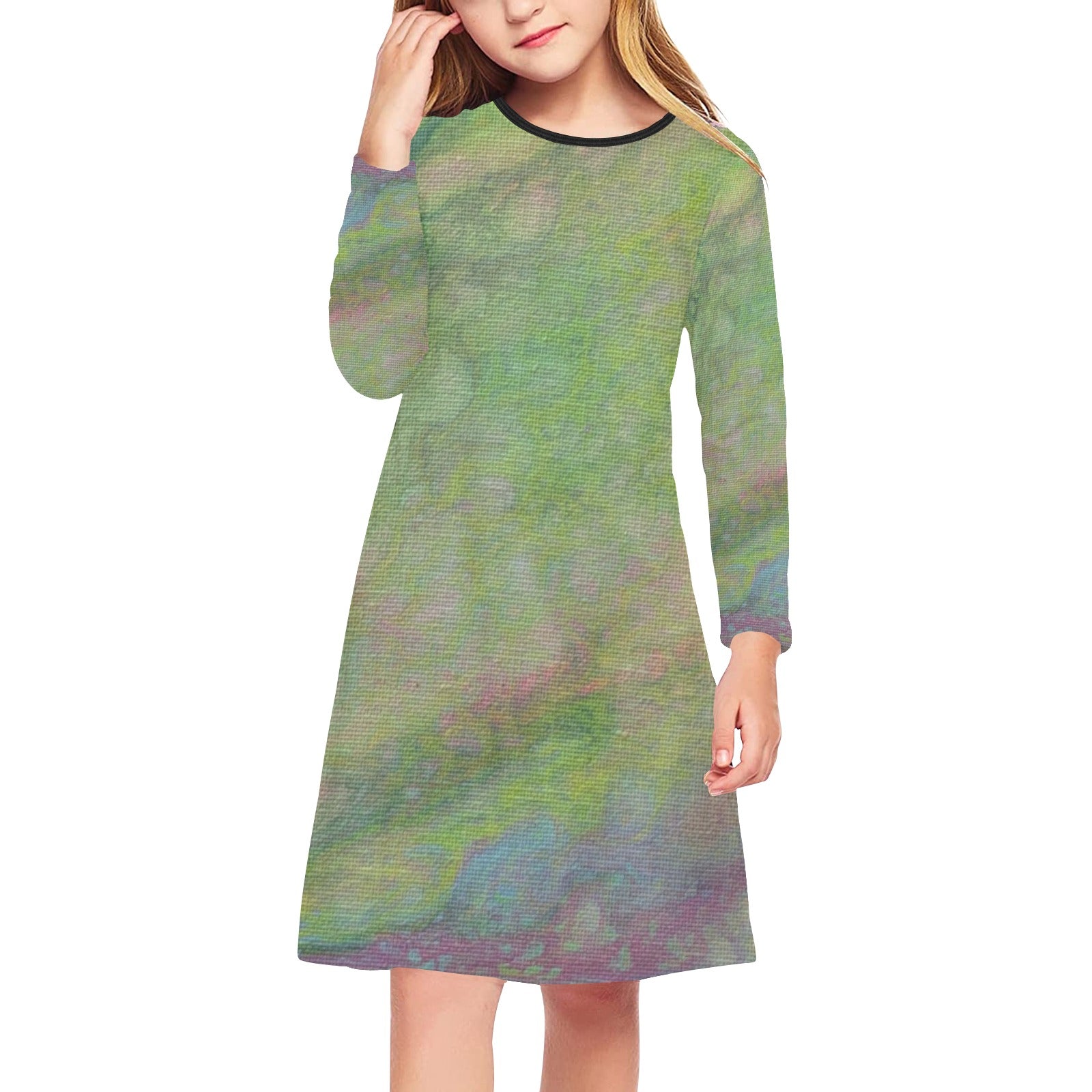Girls' Long Sleeve Match Me Dress Break Out Edition