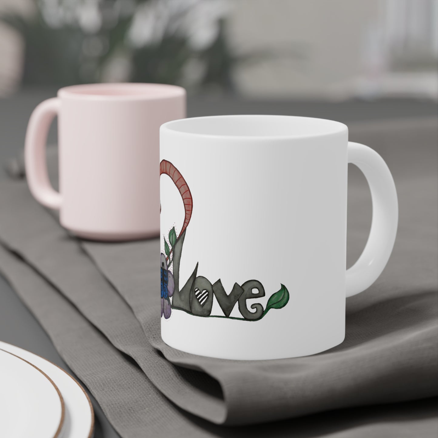 Doodle Day "Love" Mugs (11oz\15oz\20oz)