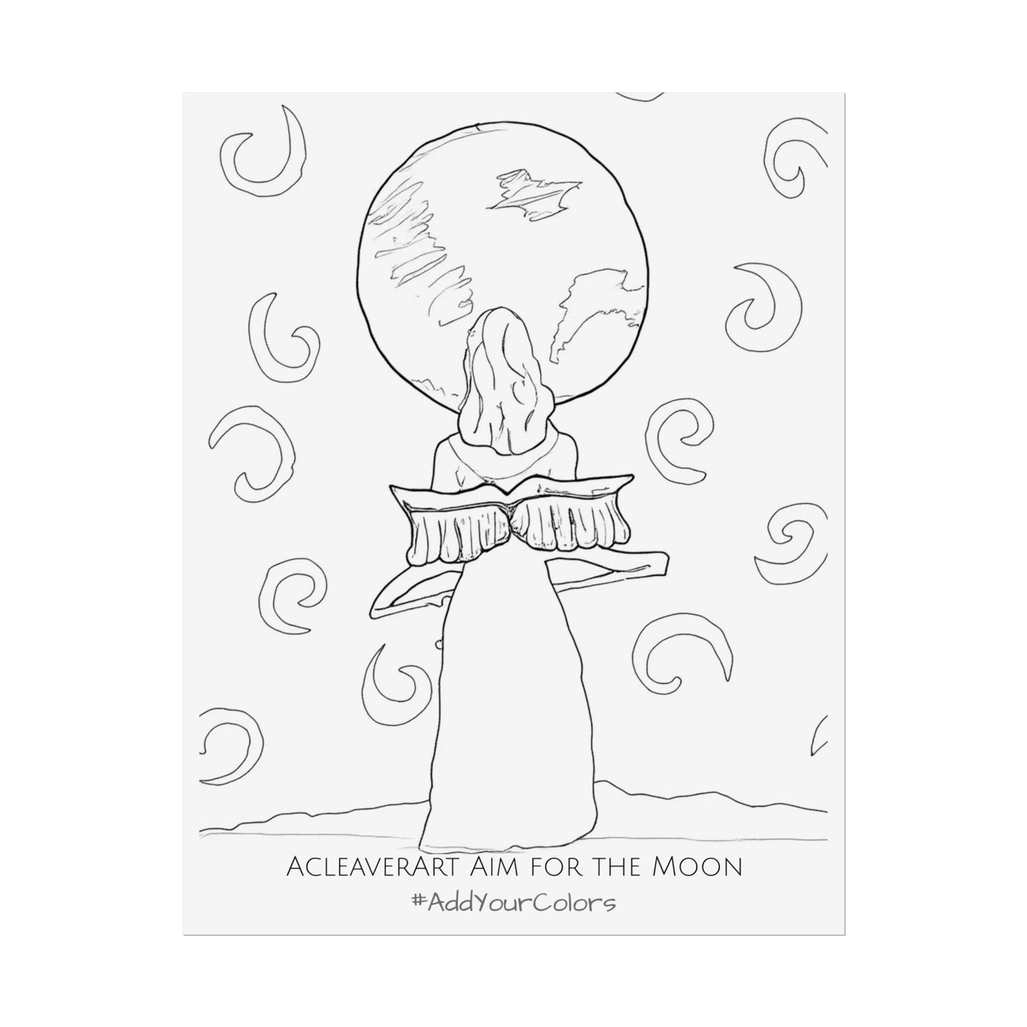 Aim for the Moon #AddYourColors Posters