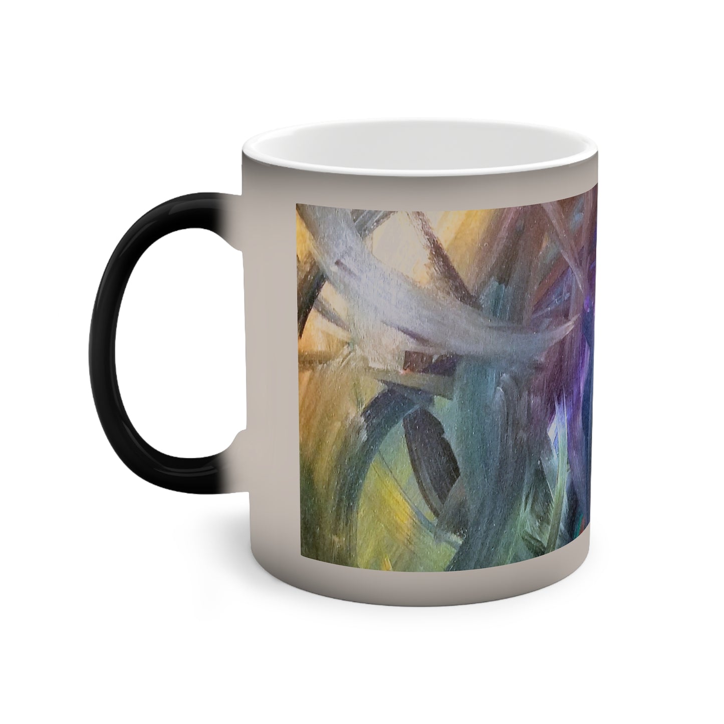 Abstracted Color-Changing Mug