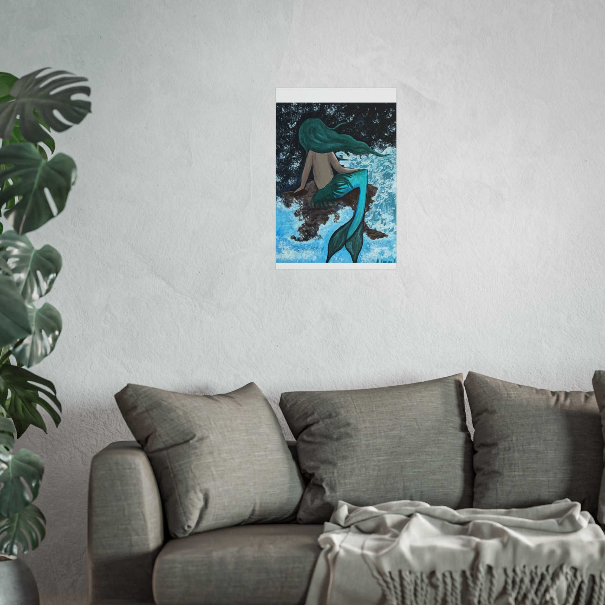 Musing Mermaid Fine Art Posters