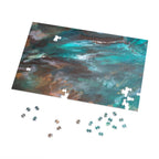Boy in the Woods Jigsaw Puzzle with Tin