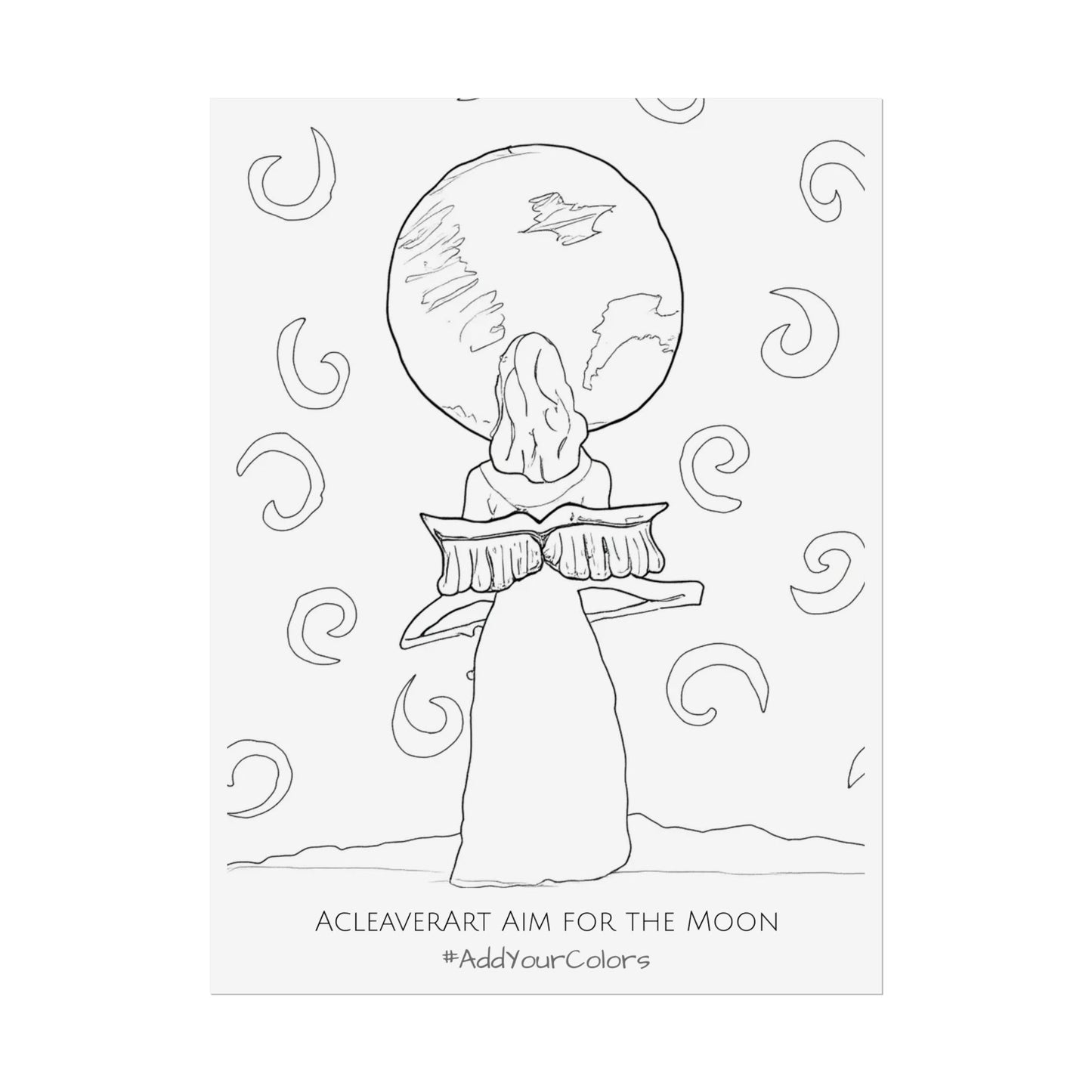 Aim for the Moon #AddYourColors Posters