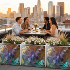 Outdoor Metal Art Planter – Artist Edition Abstracted