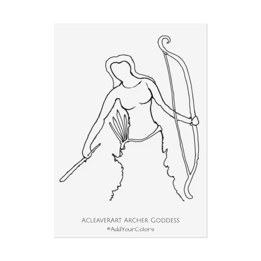 Archer Goddess #AddYourColors Posters