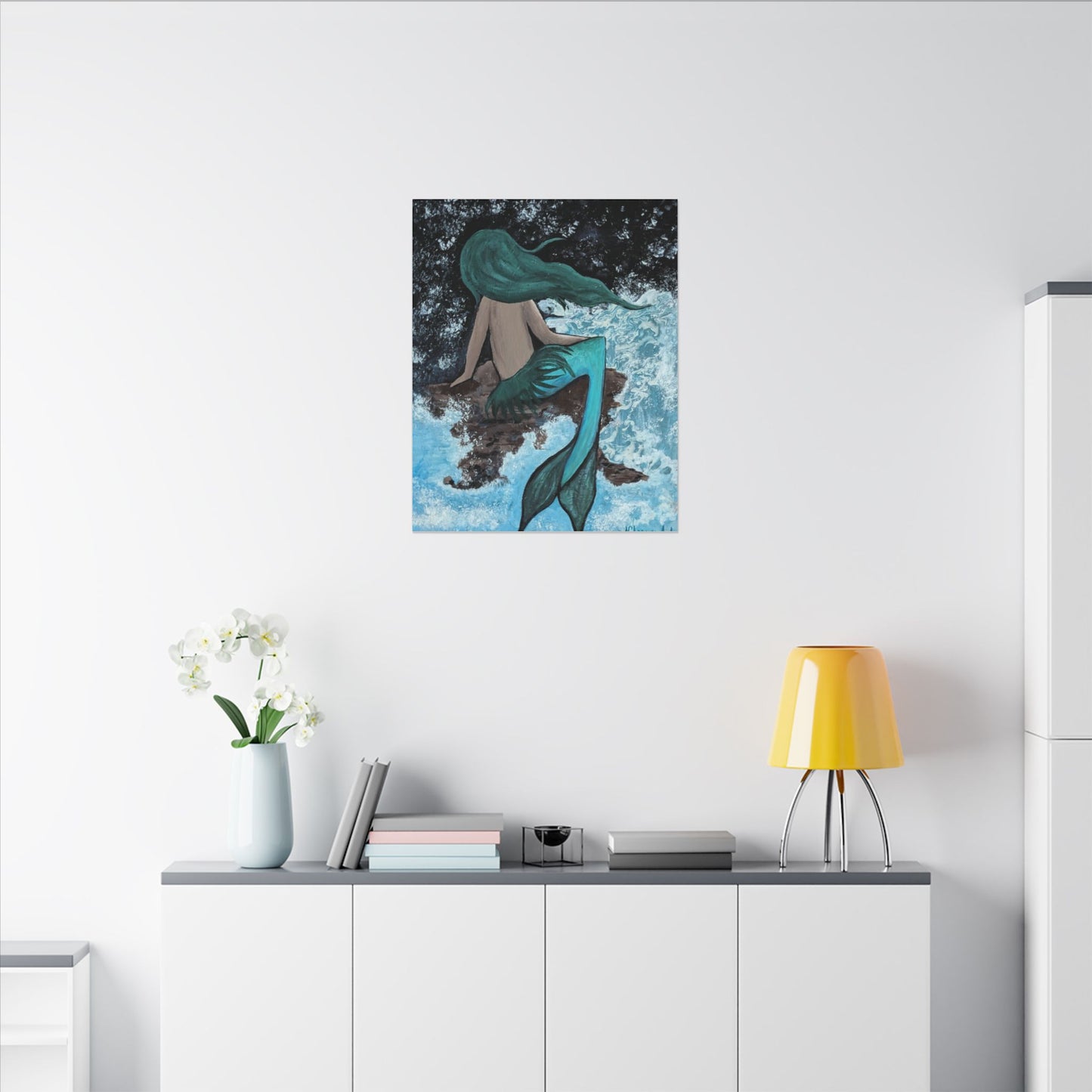 Mermaid Musing Canvas Print