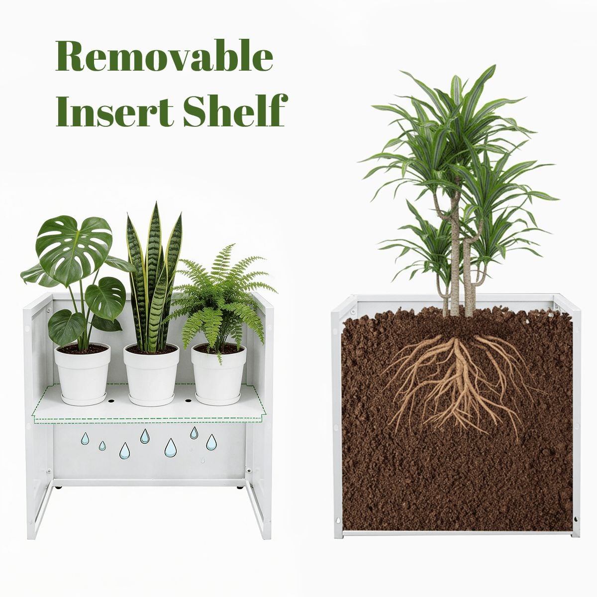 Outdoor Metal Art Planter – Artist Edition Blue Inspirations