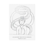 Meditation Warrior #AddYourColors Posters