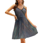 Women's Elegant Suspender Dress Intermission Blues Series
