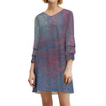Lotus Leaf Sleeve Dress Intermission Blues Series