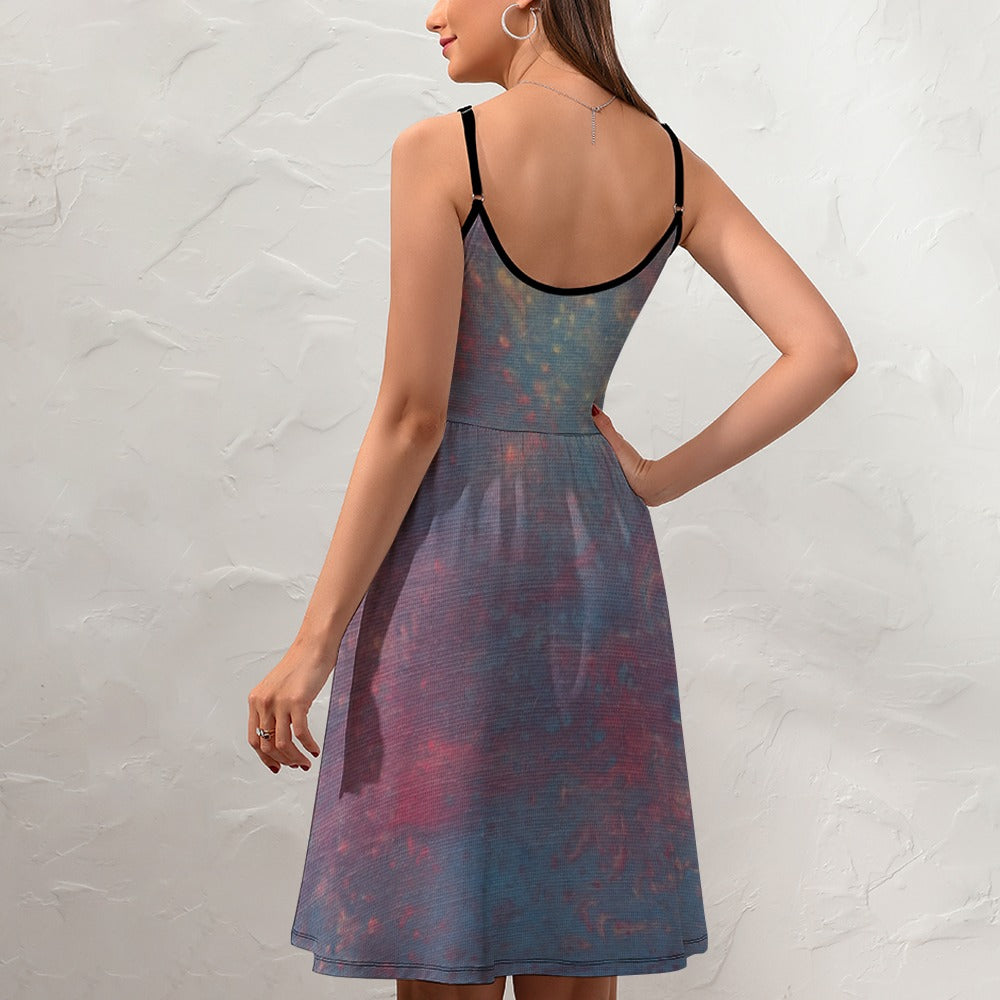 Women's Elegant Suspender Dress Intermission Blues Series