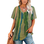 Women’s Printed V-Neck Tee Standing Ovation Series