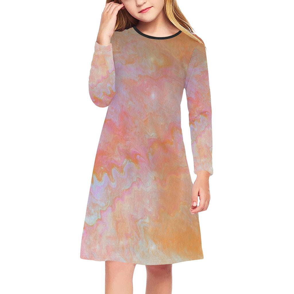 Girls' Long Sleeve Match Me Dress Break Out Edition