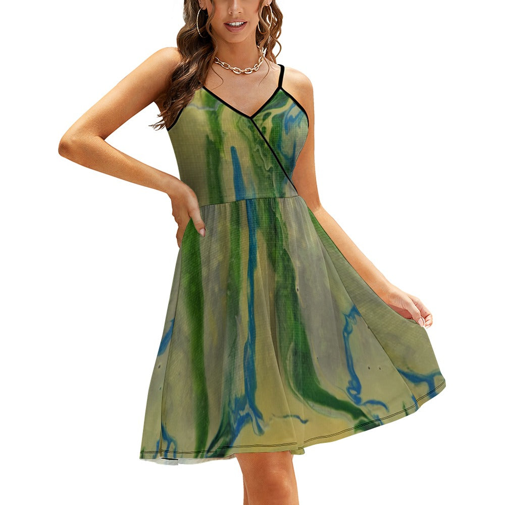 Women's Elegant Suspender Dress Standing Ovation Series