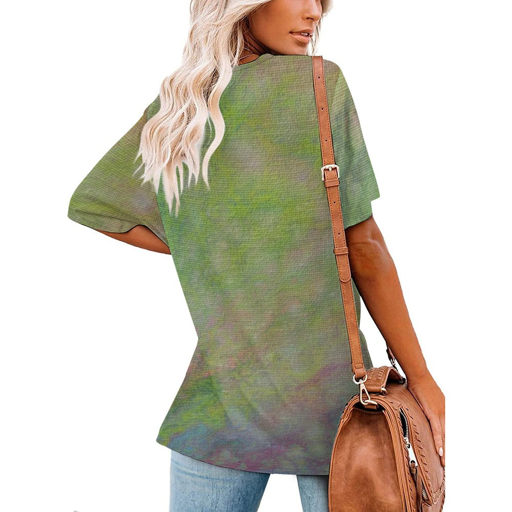 Women’s Printed V-Neck Tee Standing Ovation Series