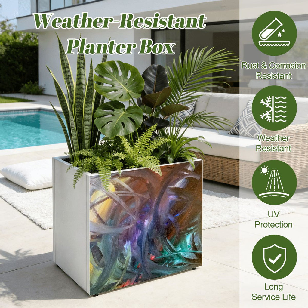 Outdoor Metal Art Planter – Artist Edition Abstracted