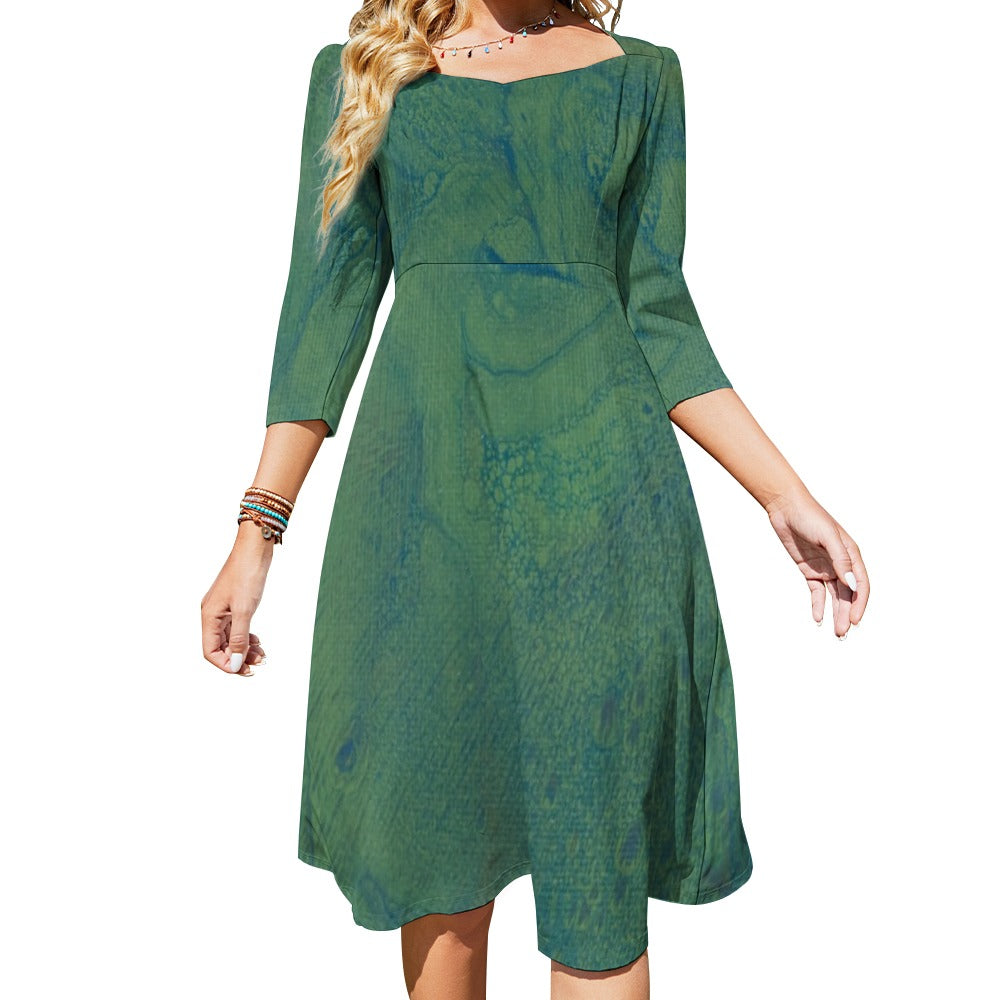 Sweetheart Knot Flare Dress Standing Ovation Series
