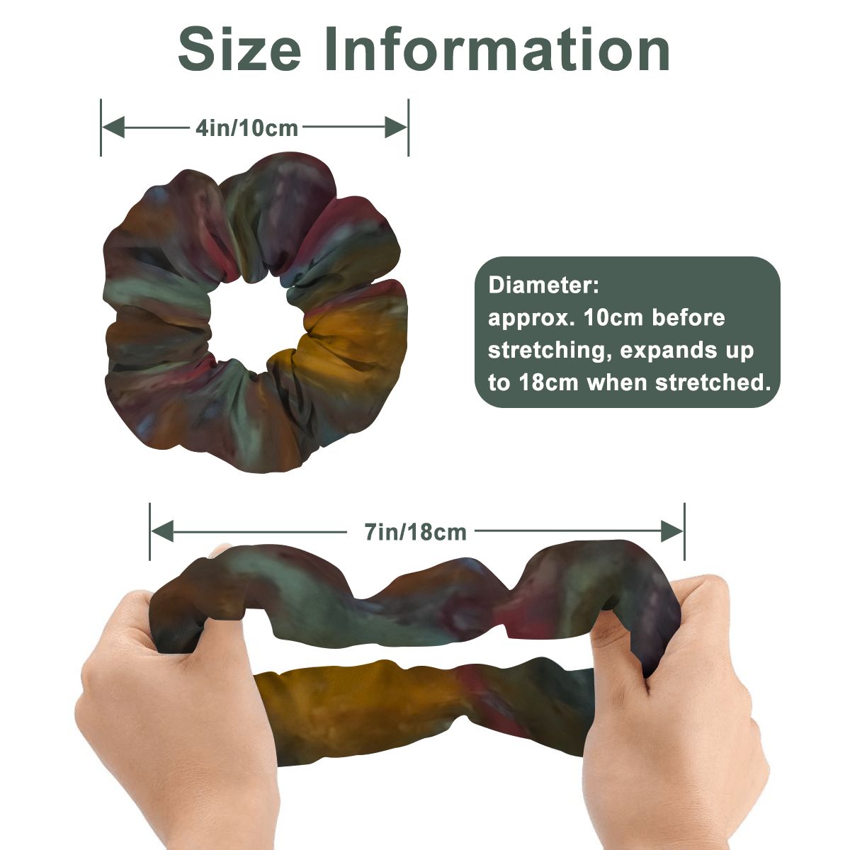 6 Pack Hair Scrunchies